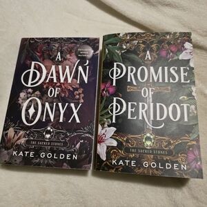 A Dawn Of Onyx A Promise Of Peridot Kate Golden Paperback Book Set 1 & 2